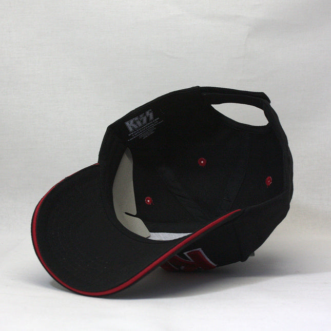 KISS Band Classic Red on White Adjustable Baseball Cap