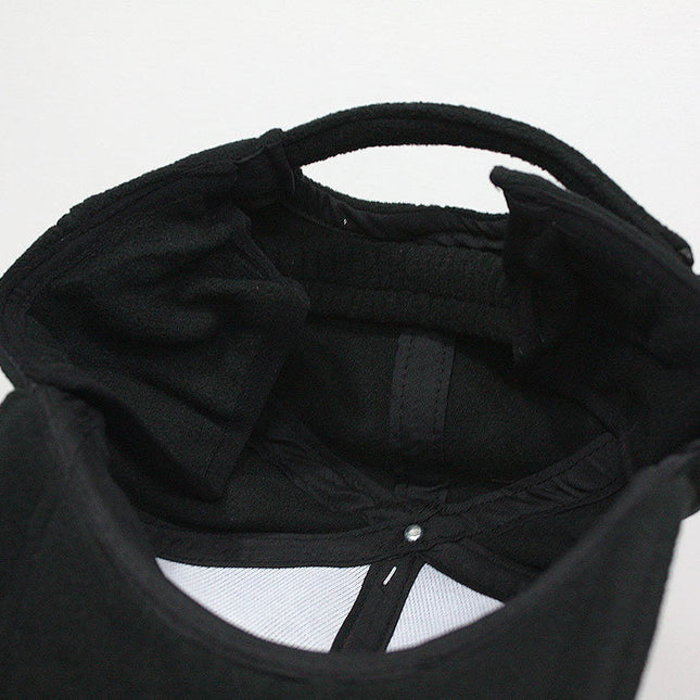 Fleece Low Profile Adjustable Baseball Cap w/ Earflaps