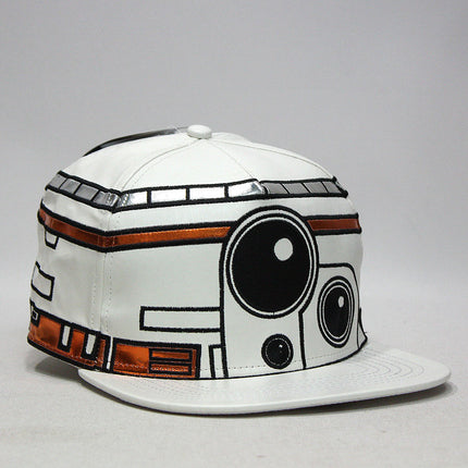 Star Wars Episode 7 BB8 Big Face Flat Brim Snapback Baseball Cap