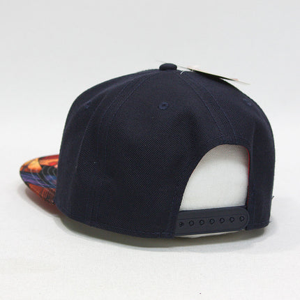 Superman Logo and Sublimated Flat Brim Adjustable Snapback Baseball Cap