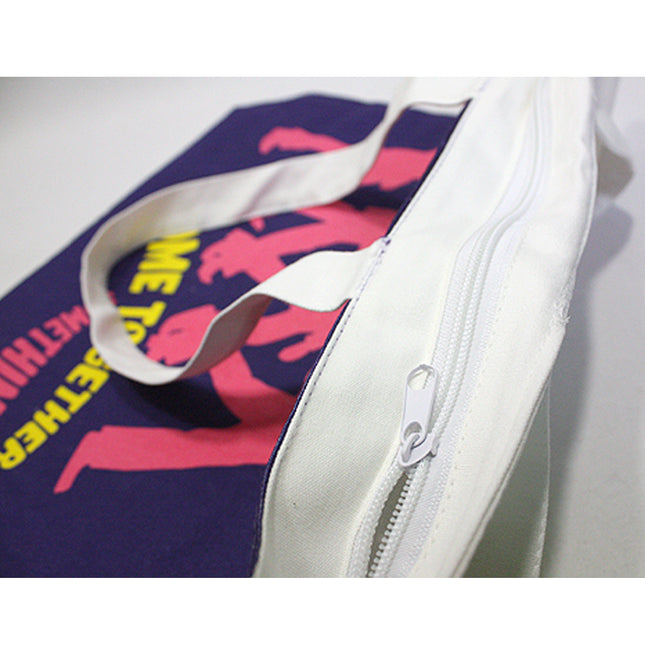 The Beatles Cotton Tote Bag with Zip Top Come Together
