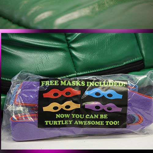 Nickelodeon Teenage Mutant Ninja Turtles - Shell Backpack Green With 4 Masks
