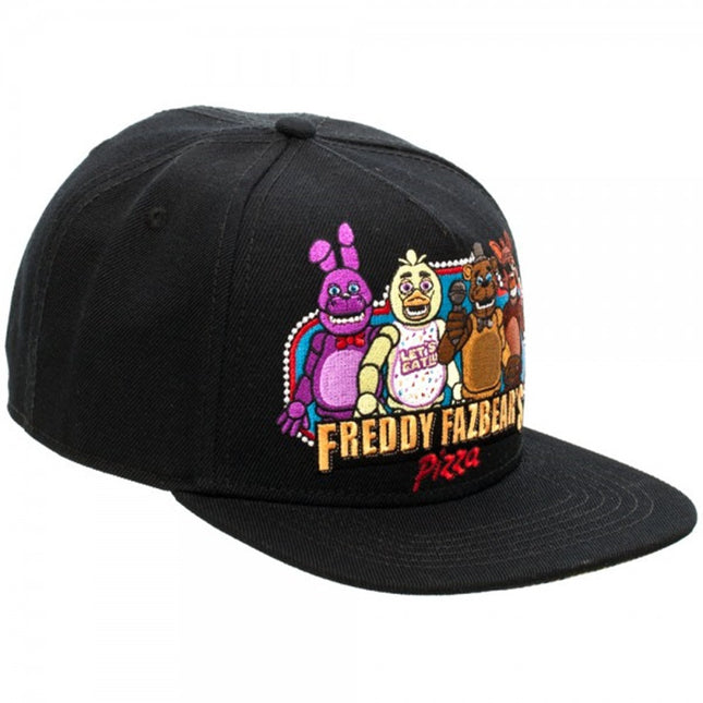 Five Nights At Freddy's Black Snapback Baseball Cap
