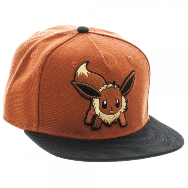Pokemon Eevee Color Block Snapback Baseball Cap