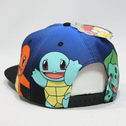 Pokemon Pikachu Group Gradient Sublimated Snapback Baseball Cap
