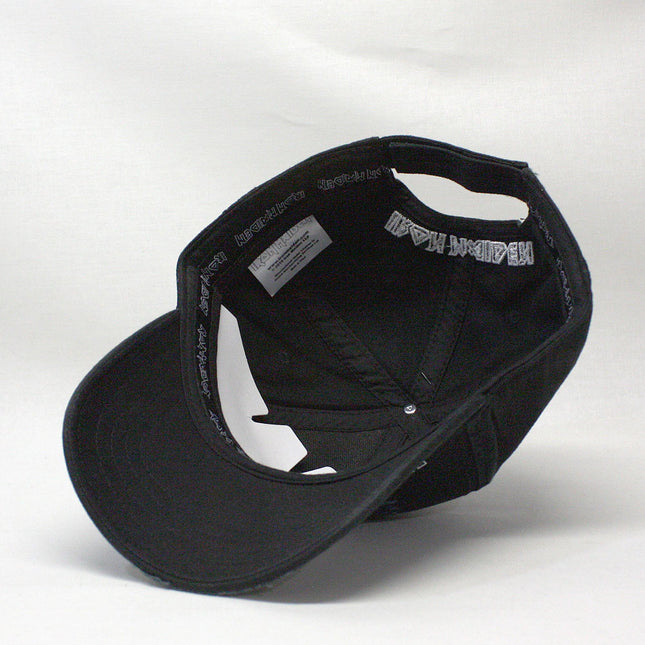 Iron Maiden Different World Distressed Velcro Adjustable Baseball Cap