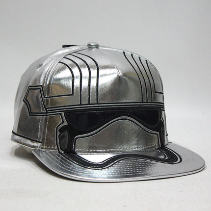 Star Wars Episode 7 Captain Phasma Bigface Flat Brim Snapback Baseball Cap