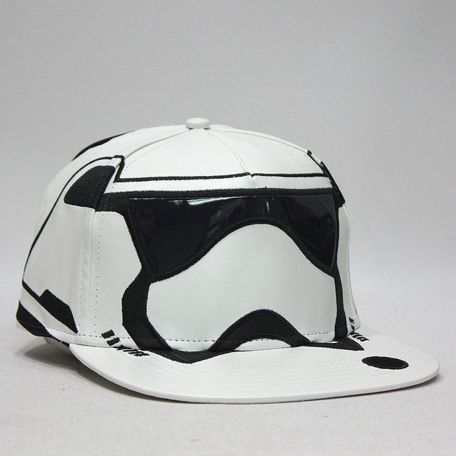 Star Wars Episode 7 Trooper Big Face Flat Brim Snapback Baseball Cap