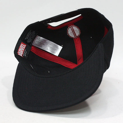 Marvel Kawaii Deadpool Embroidered Flat Brim Snapback Adjustable Baseball Cap