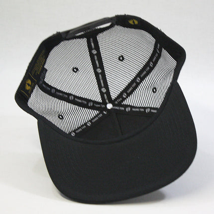 Hang Ten Black Snapback Trucker Baseball Cap