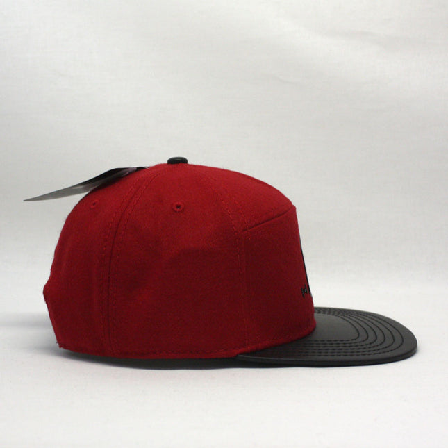 Salt Planet Metal Embroidered Felt 7 Panel Snapback Baseball Cap
