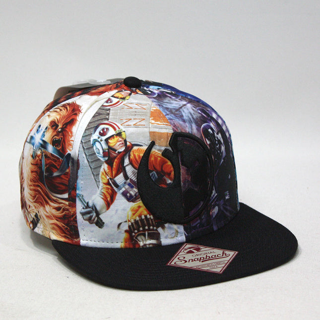 Star Wars Episode 7 Goods vs Evil Logo Sublimated Flat Brim Snapback Baseball Cap
