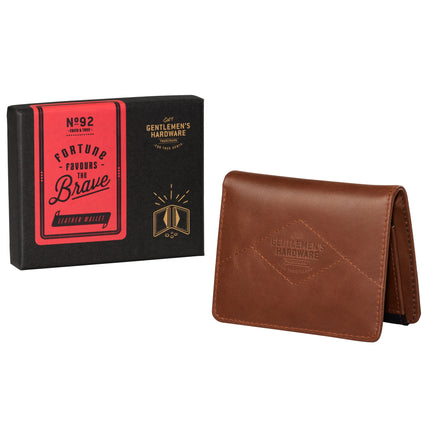 Gentlemen's Hardware Bi Fold Leather Wallet