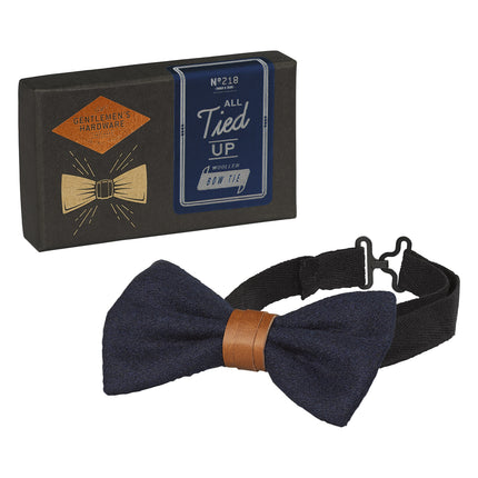 Gentlemen's Hardware Woollen Bow Tie - Navy