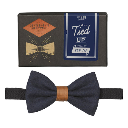 Gentlemen's Hardware Woollen Bow Tie - Navy