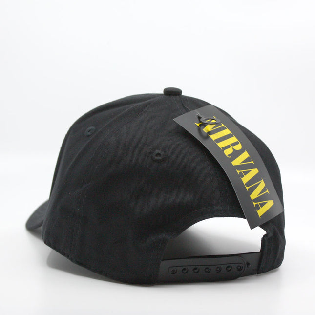Nirvana Unisex 3D Hi-Build Text Logo Baseball Cap