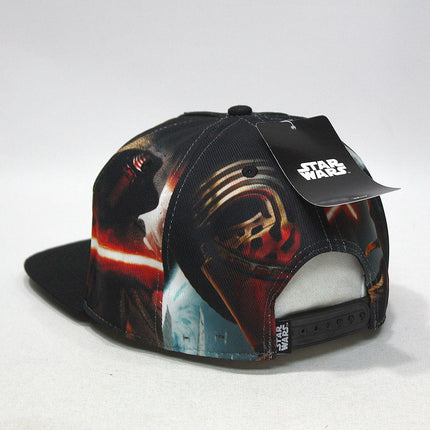 Star Wars Episode 7 Kylo Ren Sublimated Flat Brim Snapback Baseball Cap