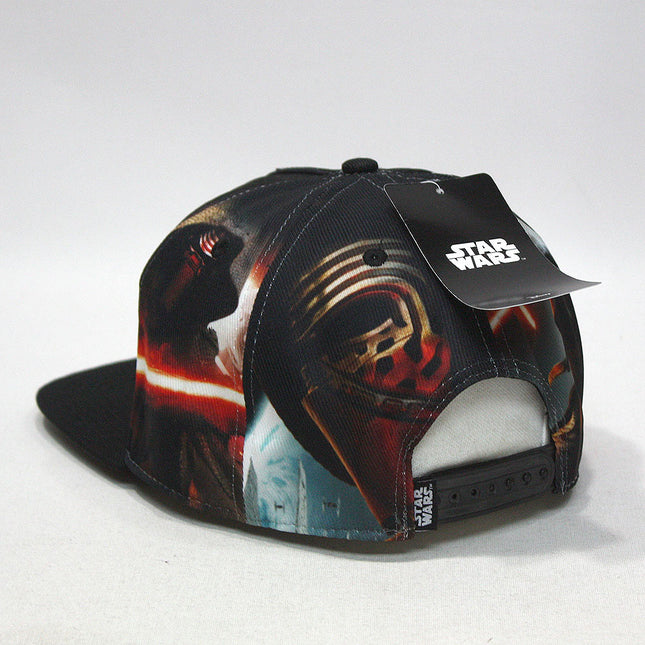 Star Wars Episode 7 Kylo Ren Sublimated Flat Brim Snapback Baseball Cap