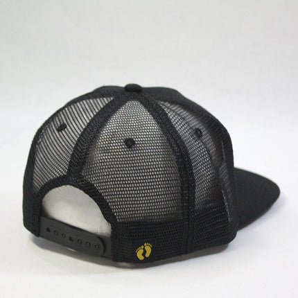Hang Ten Black Snapback Trucker Baseball Cap