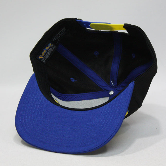 Pokemon Embroidered Pikachu Flat Brim Snapback Baseball Cap