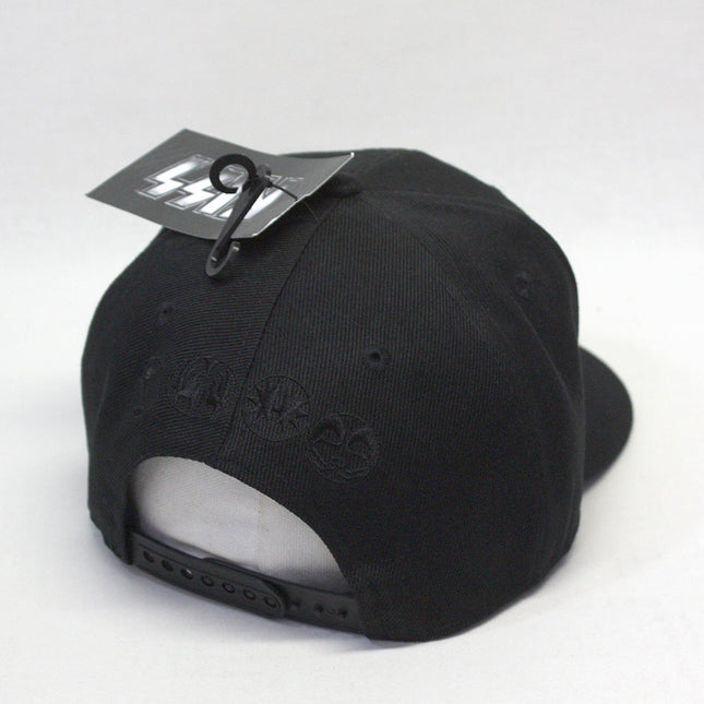 KISS Band Neon Faces Adjustable Snapback Flat Brim Baseball Cap