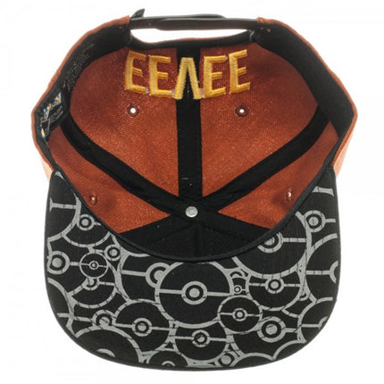 Pokemon Eevee Color Block Snapback Baseball Cap