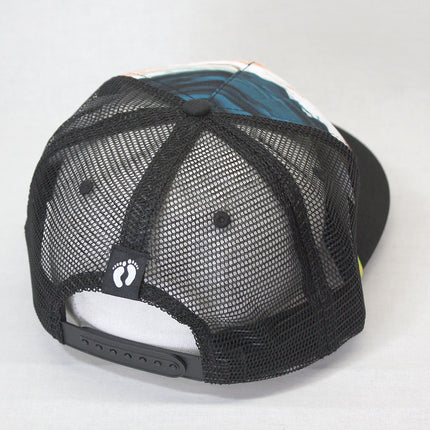 Hang Ten Surf Sublimated Snapback Trucker Baseball Cap