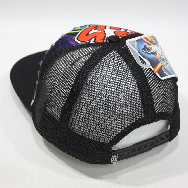 Star Wars Darth Vader Jedi Sublimated Mesh Trucker Studs Flat Brim Baseball Cap