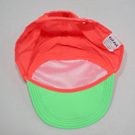 Cap Sac Adjustable Cap with Pocket Tri-color Sherbert - Orange/Green/Yellow