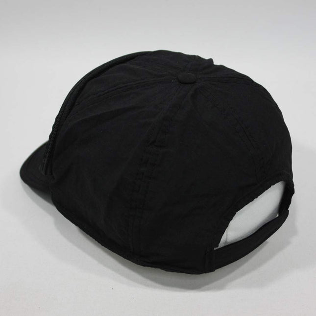 Cap Sac Adjustable Cap with Pocket Black