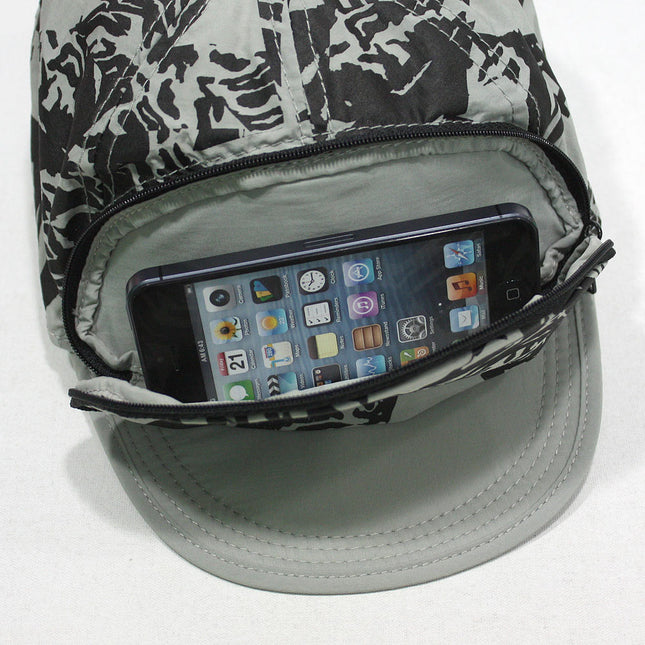 Cap Sac Adjustable Cap with Pocket Gray Shadow