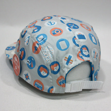 Button Vintage Style Brim Camper
