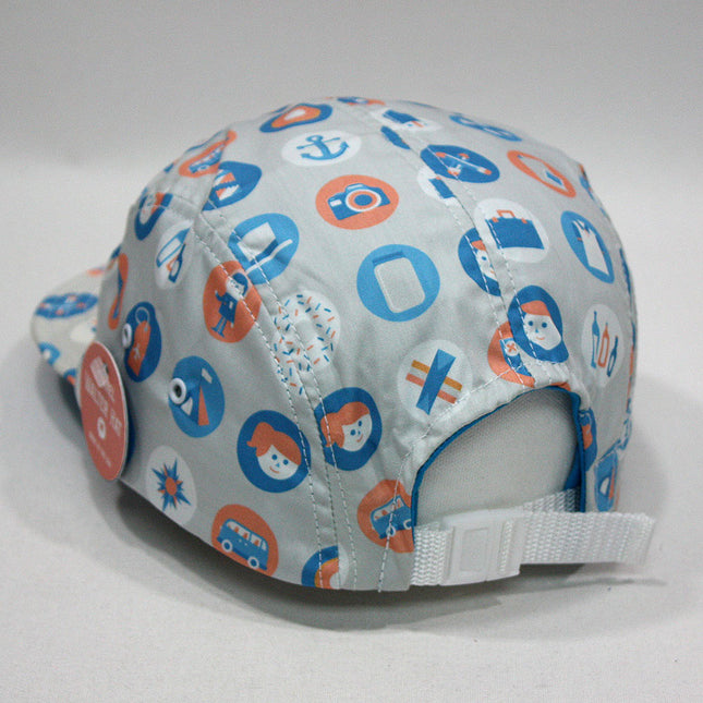 Button Vintage Style Brim Camper
