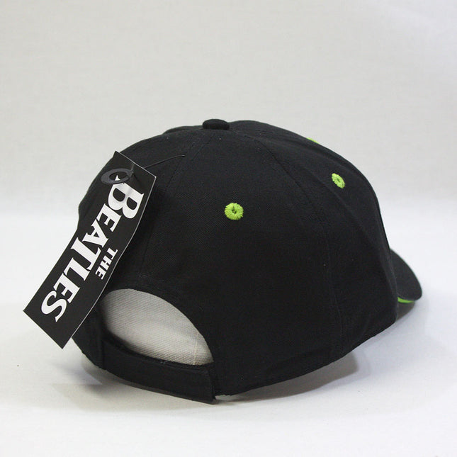 The Beatles Classic Drop T Logo Green/Black Adjustable Baseball Cap