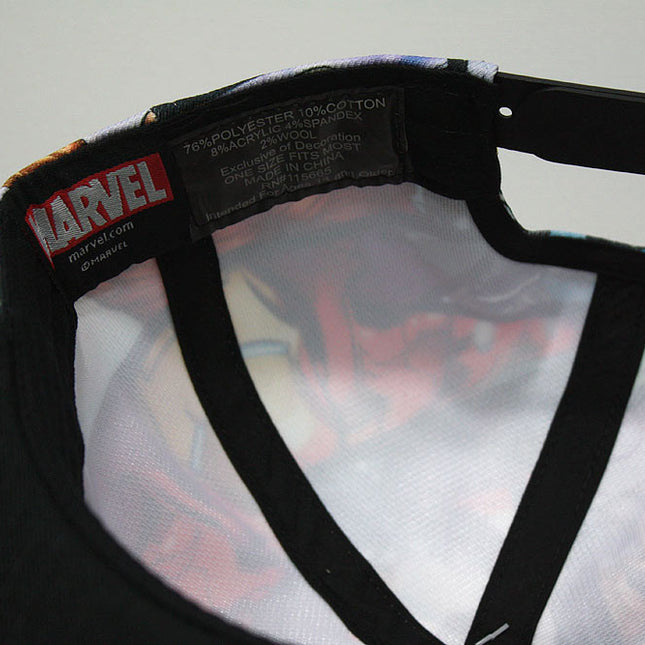 Marvel Superhero Avengers Sublimated Adjustable Snapback Baseball Cap