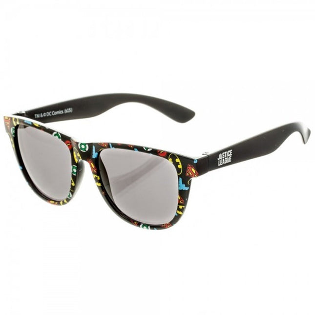 DC Comics All Logo Patterned Sunglasses w/ Case