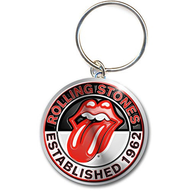 The Rolling Stones Premium Metal Key Chain Key Ring (Est. 1962)