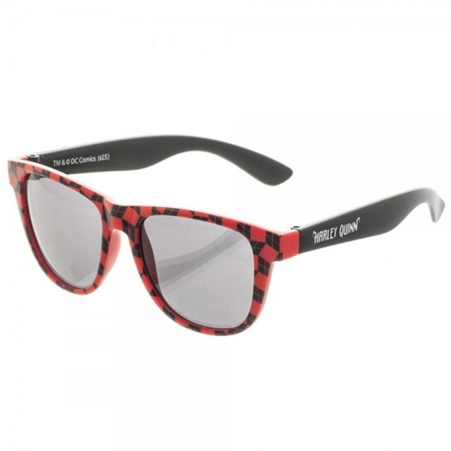 Harley Quinn Patterned Sunglasses w/ Case