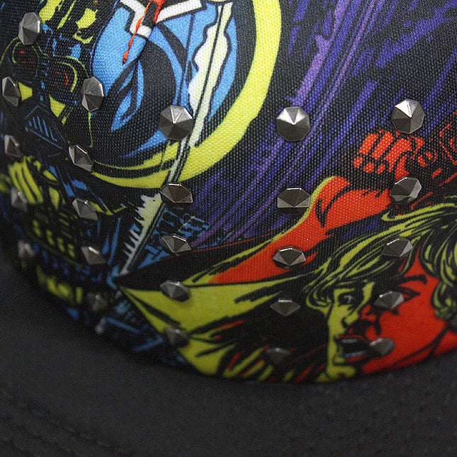 Star Wars Darth Vader Jedi Sublimated Mesh Trucker Studs Flat Brim Baseball Cap