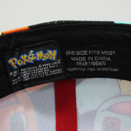 Pokemon Pikachu Group Gradient Sublimated Snapback Baseball Cap