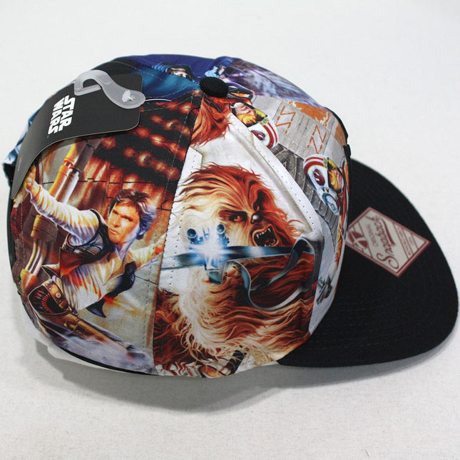 Star Wars Episode 7 Goods vs Evil Logo Sublimated Flat Brim Snapback Baseball Cap