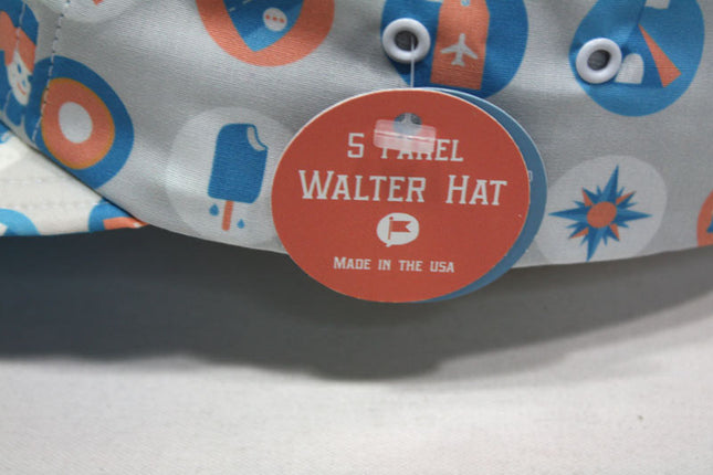 Button Vintage Style Brim Camper
