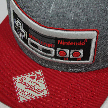 Nintendo Game Controller Snapback Flat Brim Baseball Cap