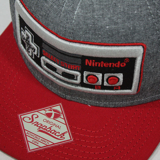Nintendo Game Controller Snapback Flat Brim Baseball Cap