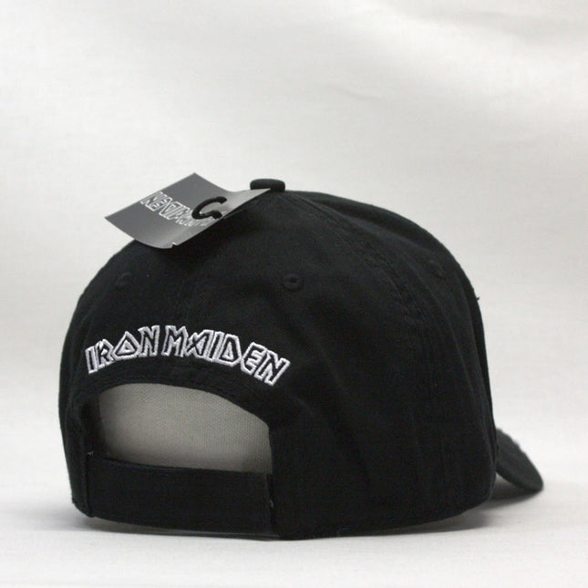 Iron Maiden Different World Distressed Velcro Adjustable Baseball Cap