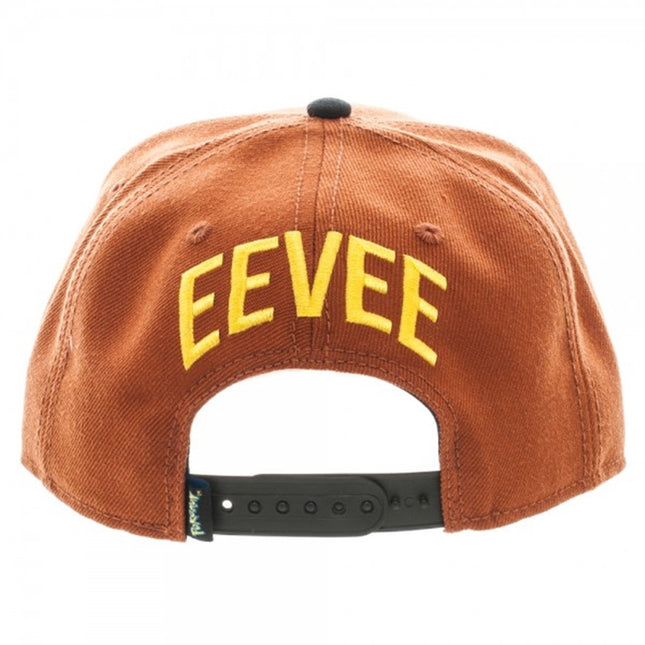 Pokemon Eevee Color Block Snapback Baseball Cap