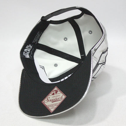 Star Wars Episode 7 Captain Phasma Bigface Flat Brim Snapback Baseball Cap