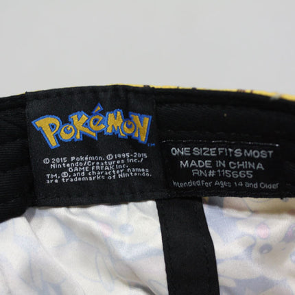 Pokemon Sublimated Pikachu, Embroidered Pokeball Snapback Baseball Cap