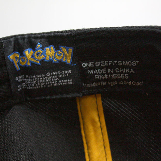 Pokemon Embroidered Charized Snapback Flat Brim Baseball Cap