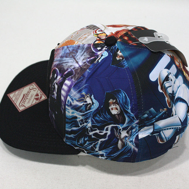 Star Wars Episode 7 Goods vs Evil Logo Sublimated Flat Brim Snapback Baseball Cap